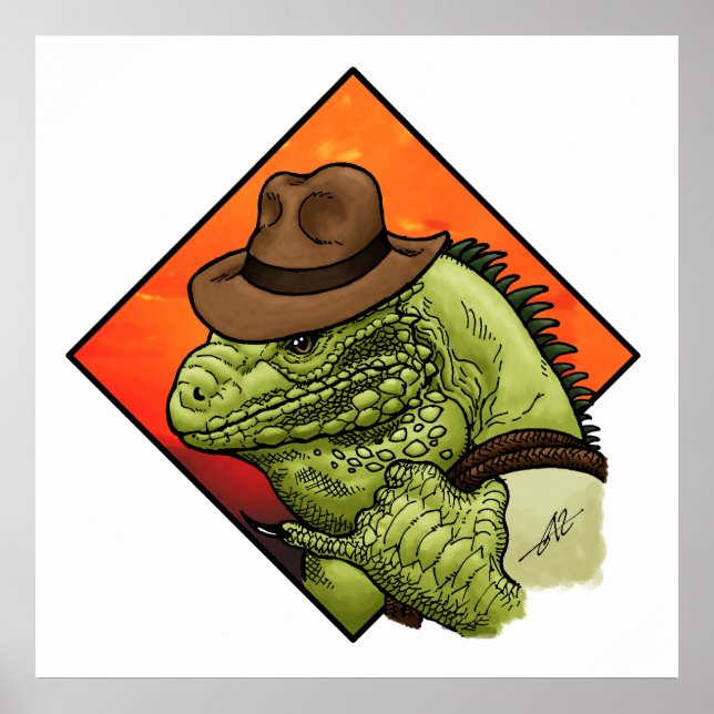 Póster Iguana Jones (Frente)