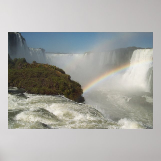 Póster Iguazú cae arcoiris (Frente)