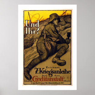 Póster ¿Ihr? - 7.º préstamo de guerra (blanco)