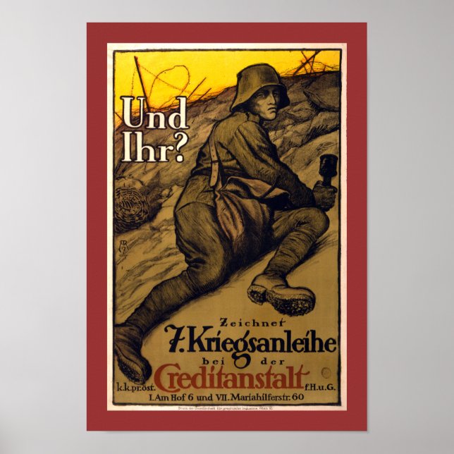 Póster ¿Ihr? - 7.º préstamo de guerra (frontera) (Frente)
