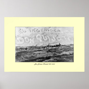 Póster III Centenario-Don Quijote por José Jiménez Aranda
