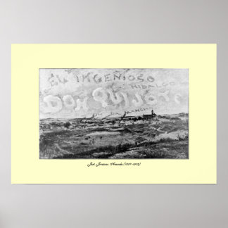 Póster III Centenario-Don Quijote por José Jiménez Aranda