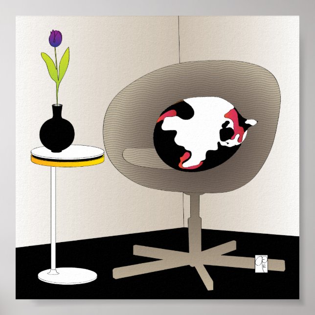 Póster Ikea Interiors Cat Poster (Frente)