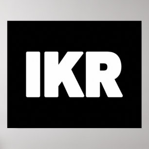 Póster IKR   Poster de argot de texto