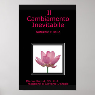 Póster il cambiamento inevitabile: naturale e bello