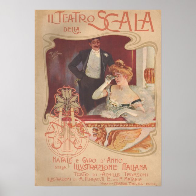 Póster Il Teatro della Scala 1900 (Frente)