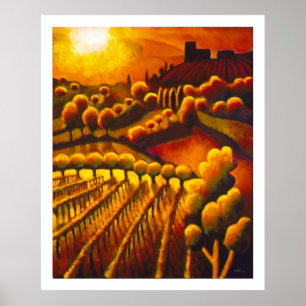 Póster Il tramonto da Casa Memmo