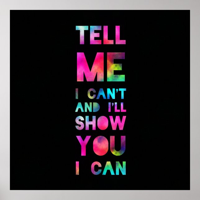 Póster I'll Show You I Can Rainbow (Frente)