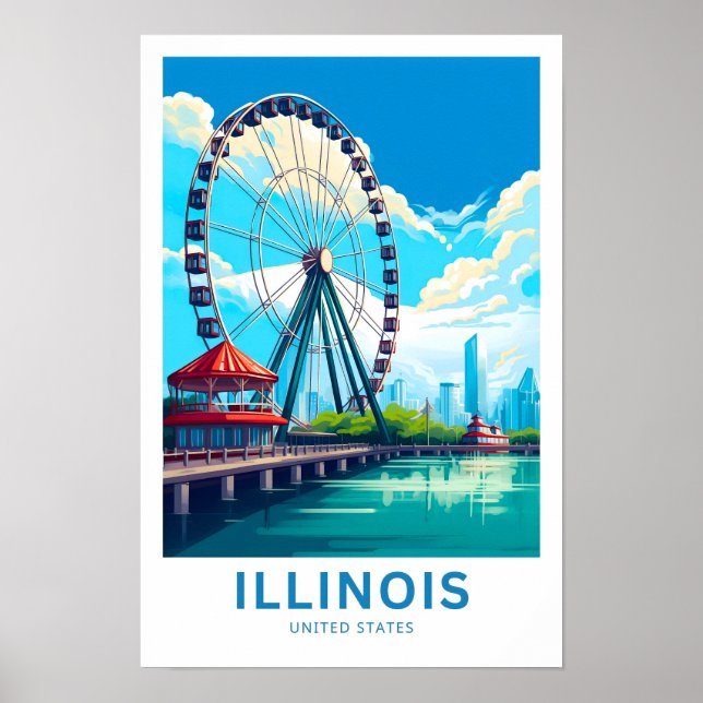 Póster Illinois (Frente)