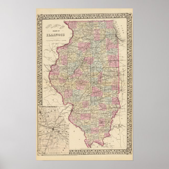 Póster Illinois 7 (Frente)