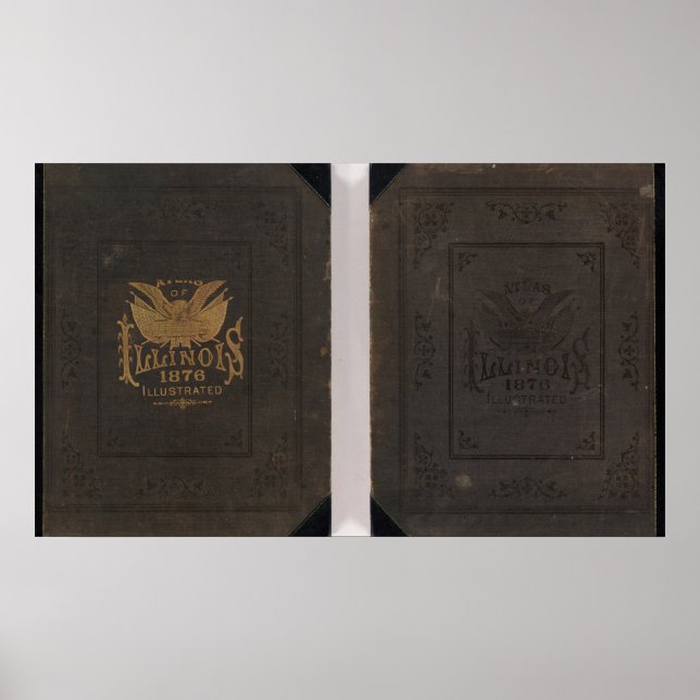 Póster Illinois, atlas del Estado (Frente)