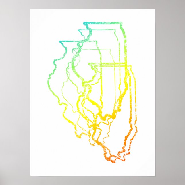 Póster illinois chill blur (Frente)