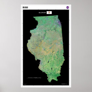 Póster Illinois De Space Poster