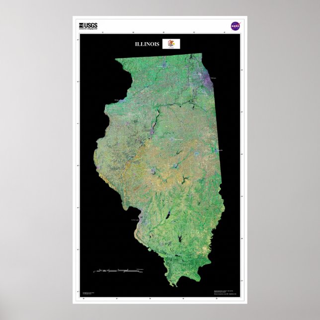 Póster Illinois De Space Poster (Frente)