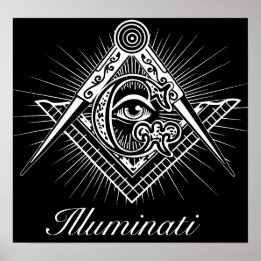 Póster Illuminati Freemason todo mirando