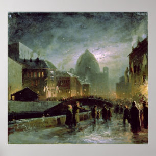 Póster Illuminations in St. Petersburg, 1869
