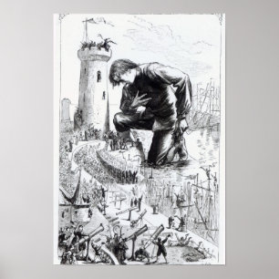 Póster Illustration from 'Gulliver's Travels'