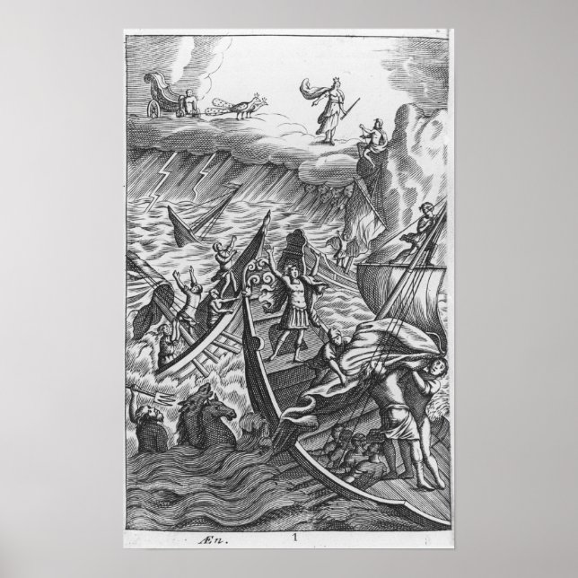 Póster Illustration from 'The Aeneid' by Virgil (Frente)