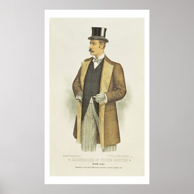 Póster Illustration of British Costume, pub. by the John (Frente)