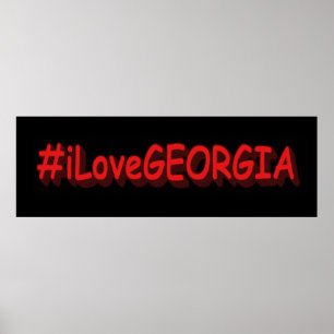 Póster "#iLoveGEORGIA " Diseño bonito. Comprar ahora