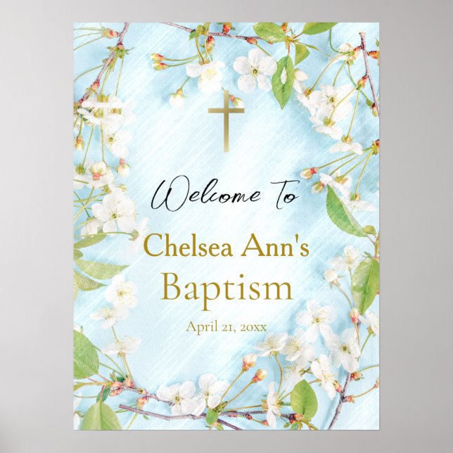 Póster Iluminación Bautismo cristiano ortodoxo (Frente)