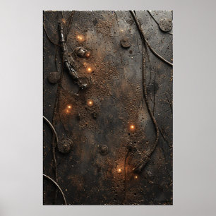 Póster Iluminación del ciberpunk