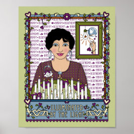 Póster Iluminado por la luz_ cartel de 8x10