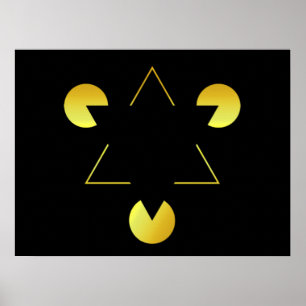 Póster Ilusión de la estrella dorada