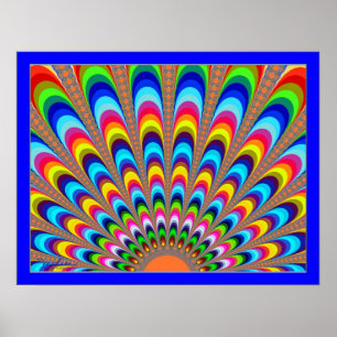 Póster Ilusión de puesta de sol llamativa