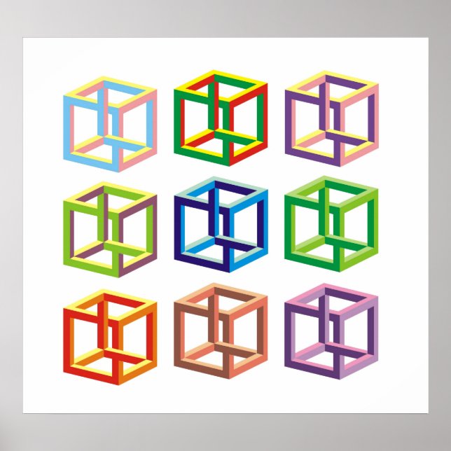 Póster ilusión óptica (Frente)