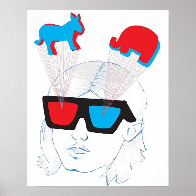 Póster Ilusión óptica (Frente)