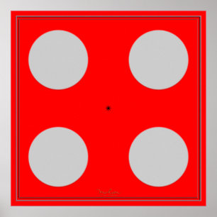 Póster Ilusión óptica azul de torneado