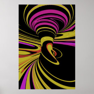 Póster ilusión óptica colorida