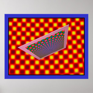 Póster Ilusión óptica de imagen flotante