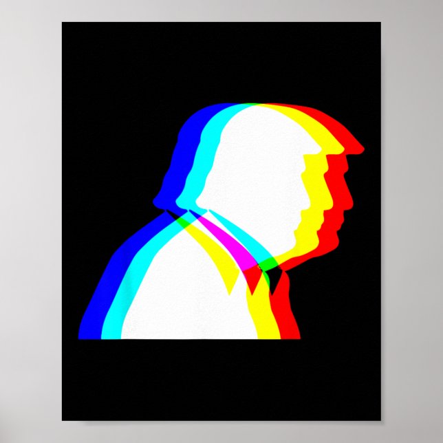 Póster Ilusión óptica de Trump Edm  (Frente)