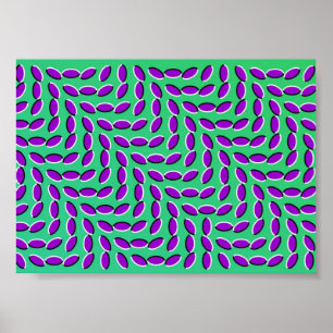 Póster ILUSIÓN ÓPTICA EXTRAÑA parece que se está MOVIENDO