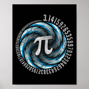 Póster Ilusión óptica Geometría Pi Math Stem 3.1