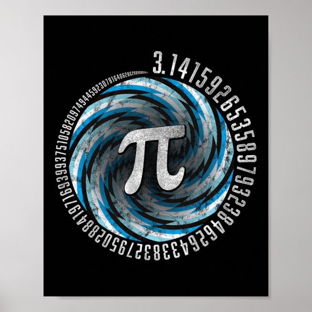 Póster Ilusión óptica Geometría Pi Math Stem 3.1 (Frente)