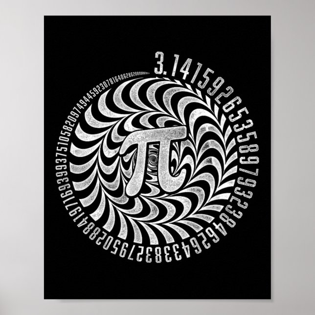 Póster Ilusión óptica Geometría Pi Math Stem 3.1 (Frente)
