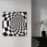 Póster Ilusión óptica moderna Novedad en blanco y negro<br><div class="desc">Ilusión óptica Poster de decoración de paredes blancas y negras - Las ilusiones ópticas son conocidas para confundir tus poderes de percepción y engañar tus ojos, pero también pueden mejorar tu visión y "ojo" no puede creer que sea rosa! Este poster funky, con una magnífica ilusión óptica en blanco y...</div>