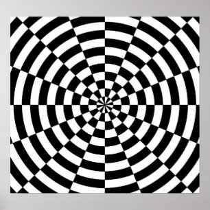 Póster Ilusión óptica rota de B&W