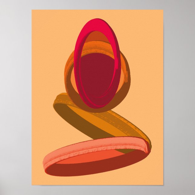 Póster Ilustración abstracta de la lluvia de Cabo Verde p (Frente)