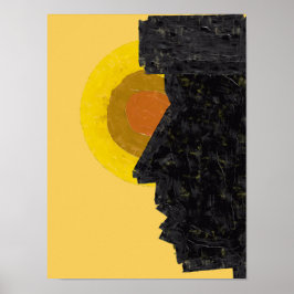 Póster Ilustración abstracta del alma de Cabo Verde Morab