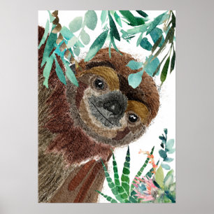 Póster Ilustracion acuático de Sloth