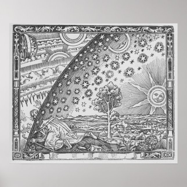 Póster Ilustracion Alquímico Vintage (Frente)