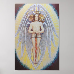 Póster Ilustracion Alquímico Vintage