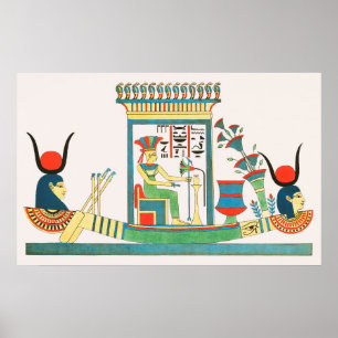 Póster Ilustracion Anuket de Pantheon Egyptien