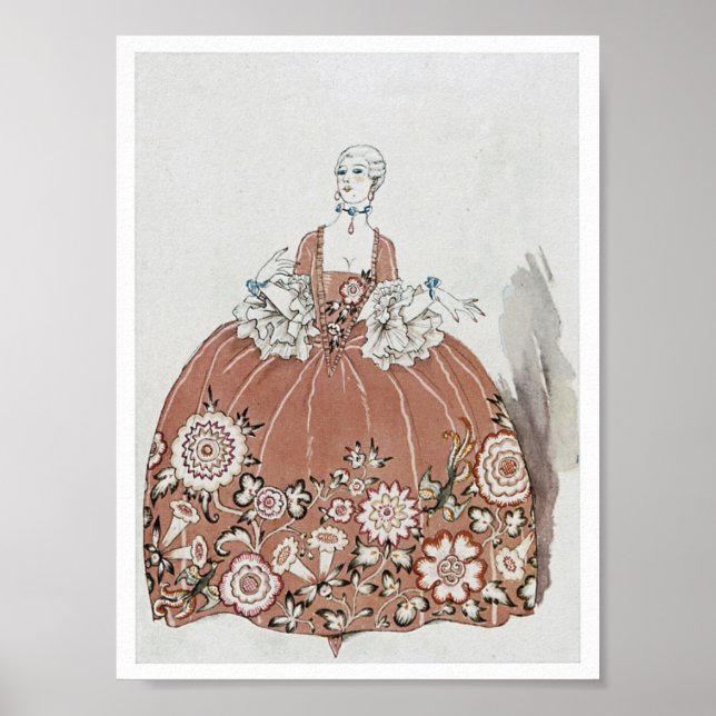 Póster Ilustracion Art Deco Fashion (Frente)