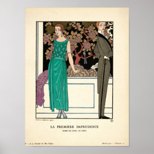 Póster Ilustración Art Nouveau 1920 de George Barbier