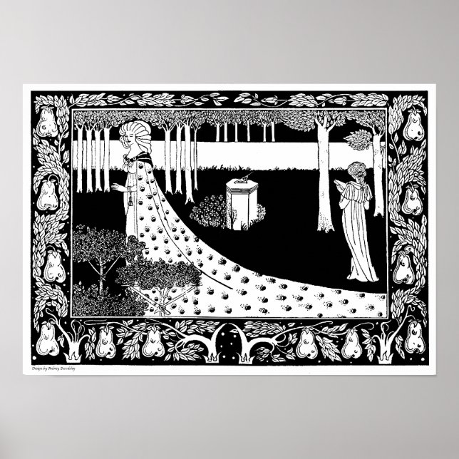 Póster Ilustracion Aubrey Beardsley (Frente)